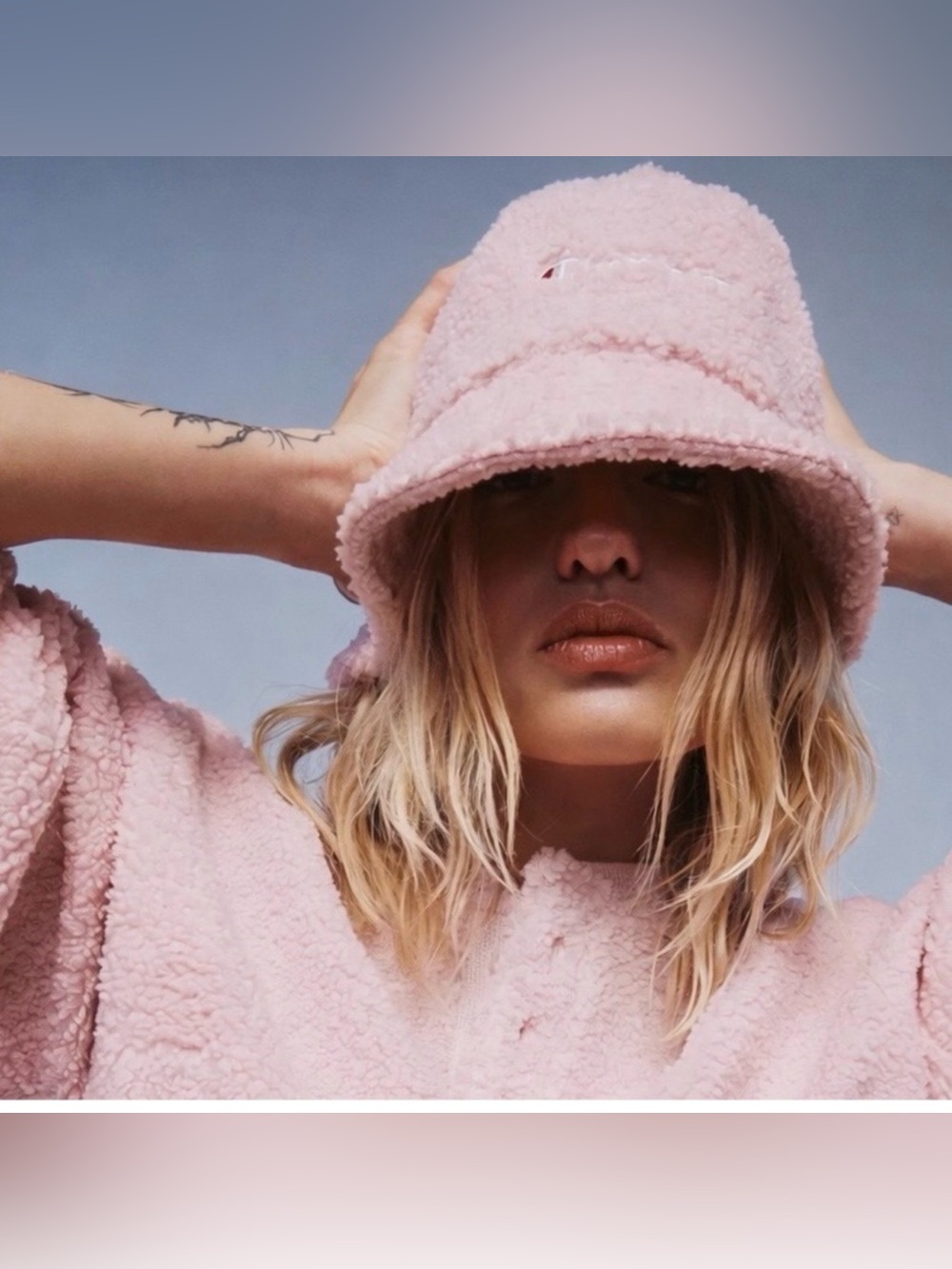 Champion Soft Teddy Bucket Hat - Pink